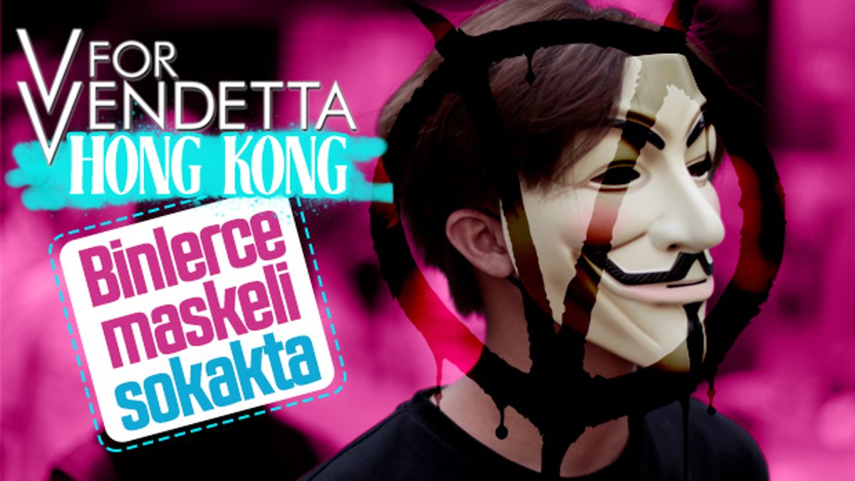 Hong Kong'daki eylemlerde maske dönemi