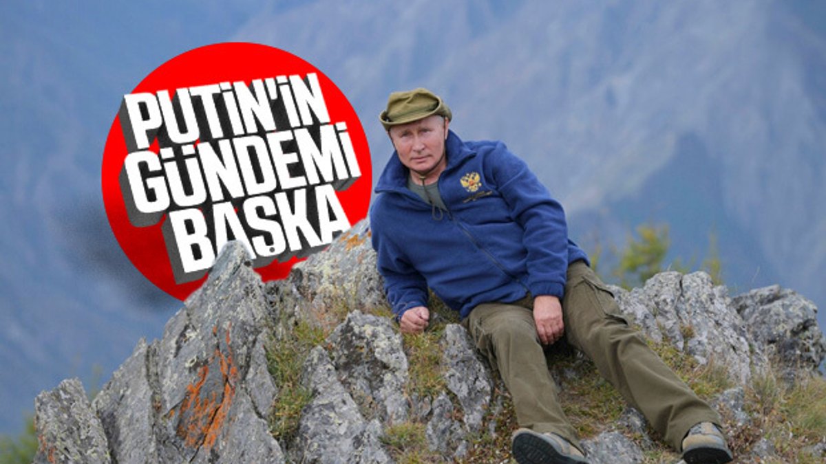 Putin ve Şoygu ormanda