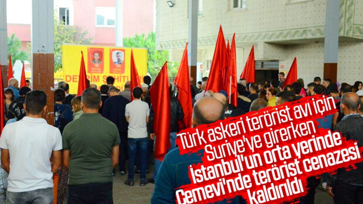 İstanbul'da cemevinden terörist cenazesi kalktı