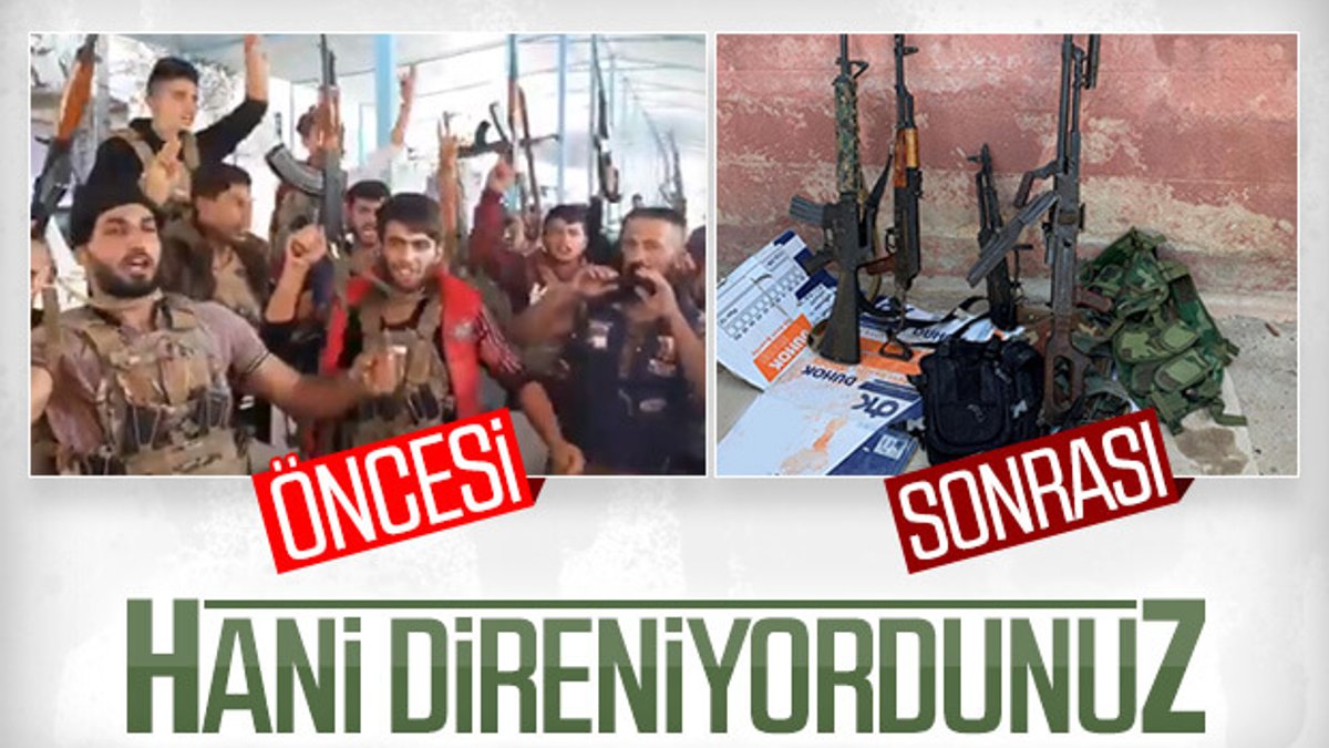 YPG/PKK'lı teröristler kaçtı