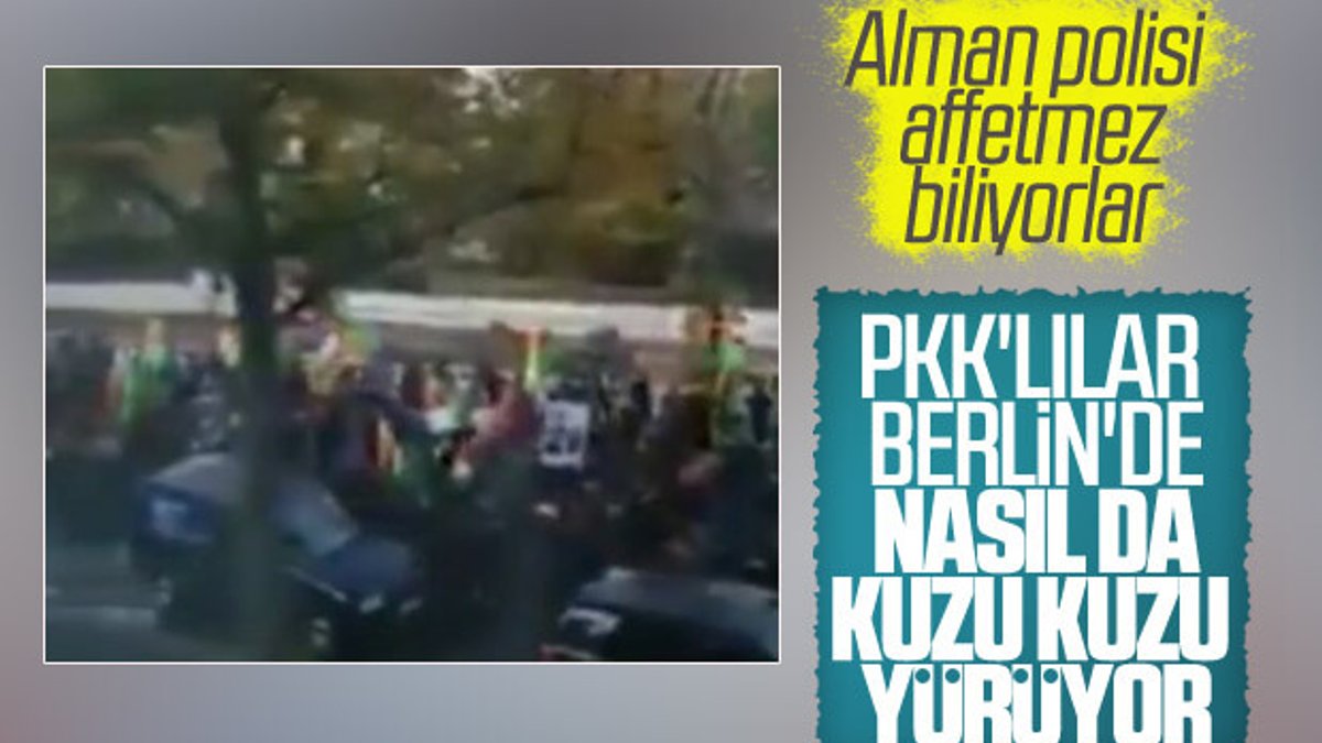 PKK yandaşları Almanya'da Türkiye'yi protesto etti