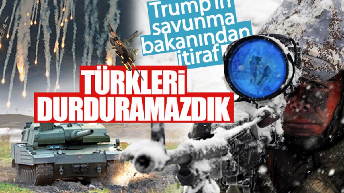 Amerika'dan Türkleri durduramadık itirafı