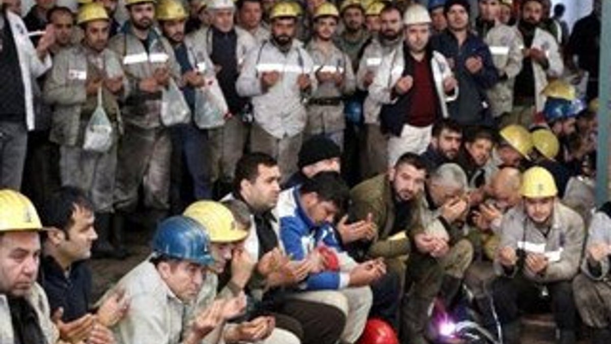 Maden işçileri Mehmetçik için dua edip kurban kesti