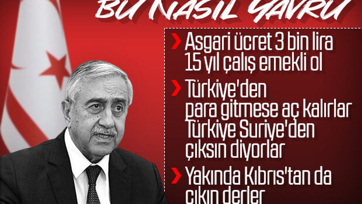 Yavru Cumhurbaşkanı Mustafa Akıncı küstahlaştı