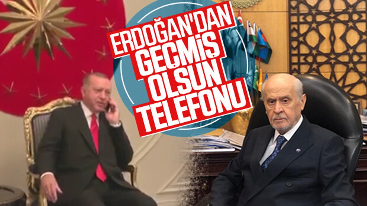 Erdoğan'dan Bahçeli'ye geçmiş olsun mesajı