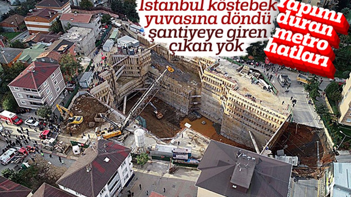 İstanbul'da yapımı duran metro hatları