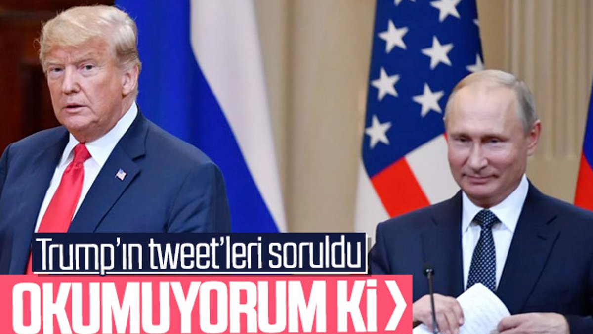 Putin: Trump'ın tweet'lerine bakmıyorum