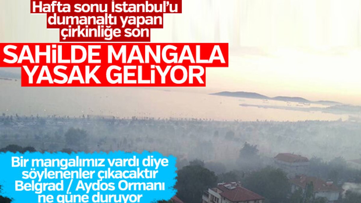 İstanbul'da sahillerde mangala yasak gelebilir