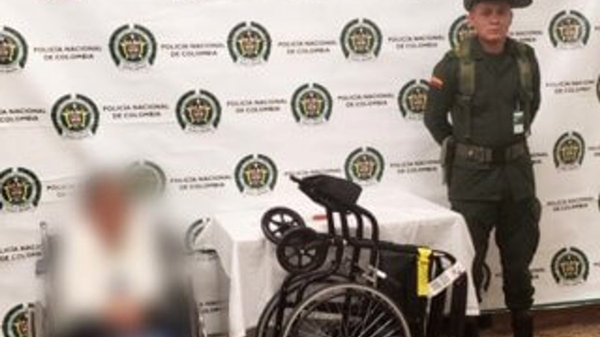Tekerlekli sandalyeye gizlenmiş kokain bulundu