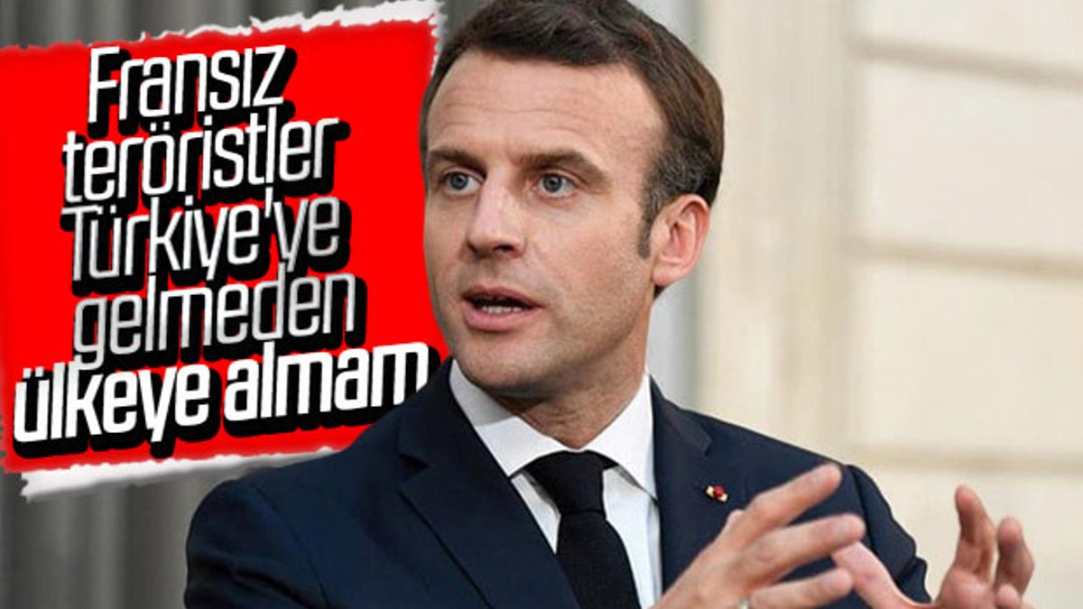 Macron'dan Fransız teröristler için Türkiye şartı