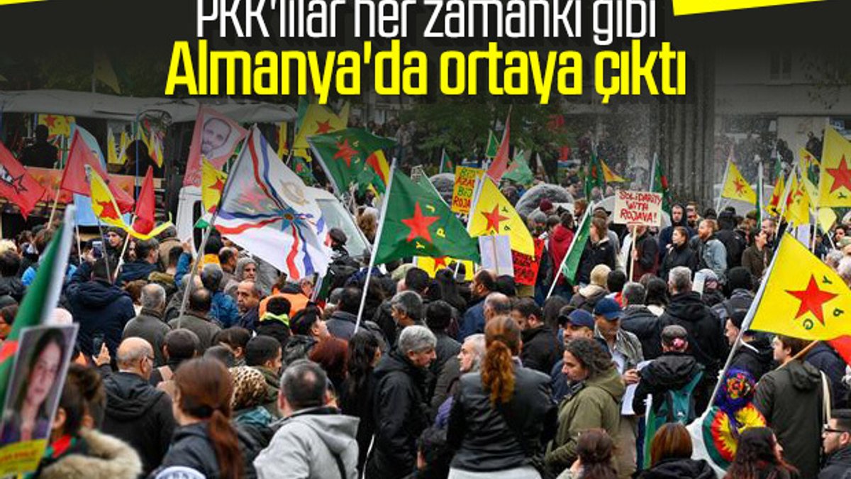 Köln'de PKK'lılar eylem yaptı