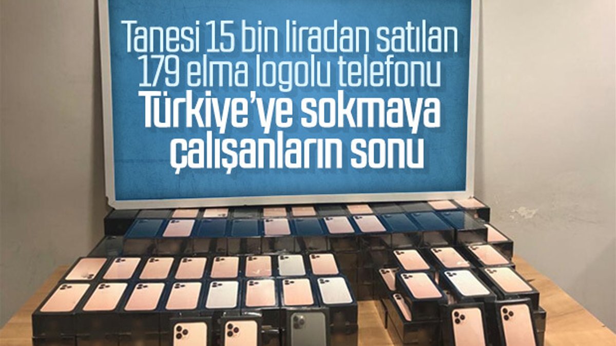 Havalimanında 179 adet iPhone ele geçirildi