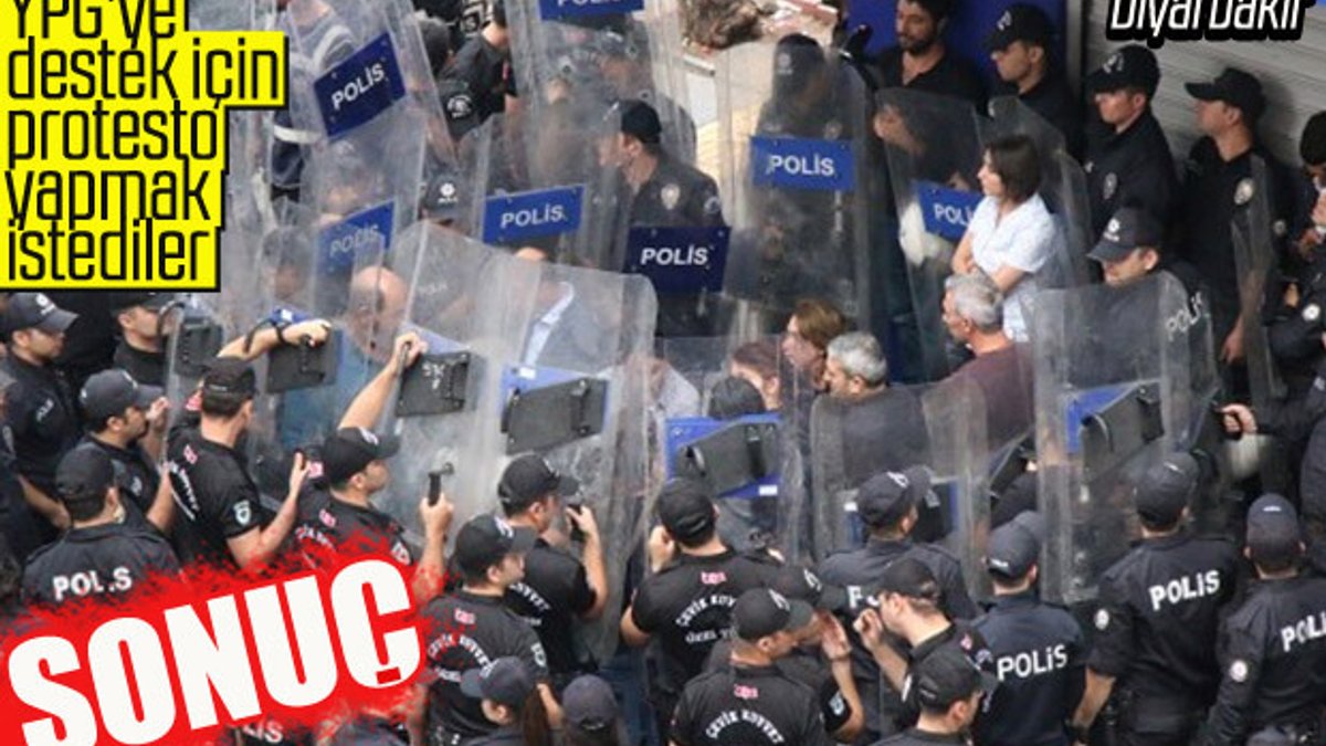 Barış Pınarı Harekatı'nı protesto etmek isyen HDP'lilere engel