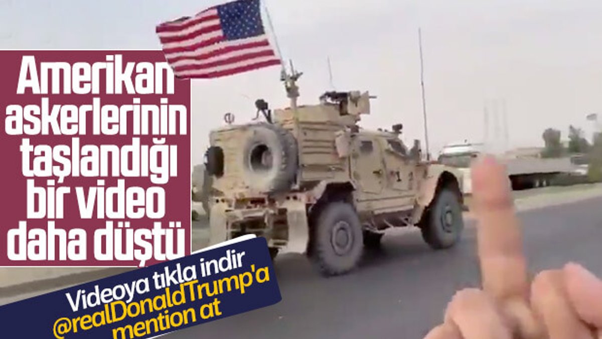 YPG'lilerin Amerikalıları taşladığı yeni görüntüler