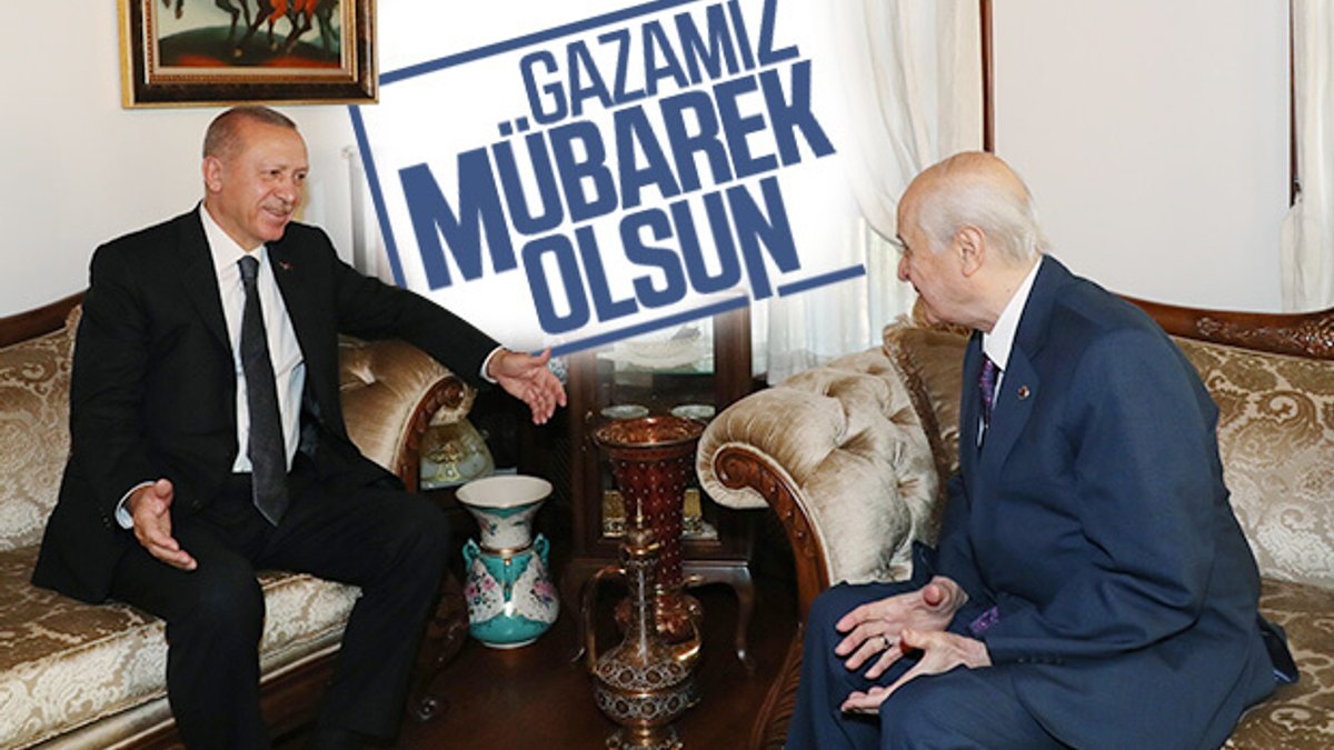 Cumhurbaşkanı Erdoğan, Bahçeli'yi ziyaret etti