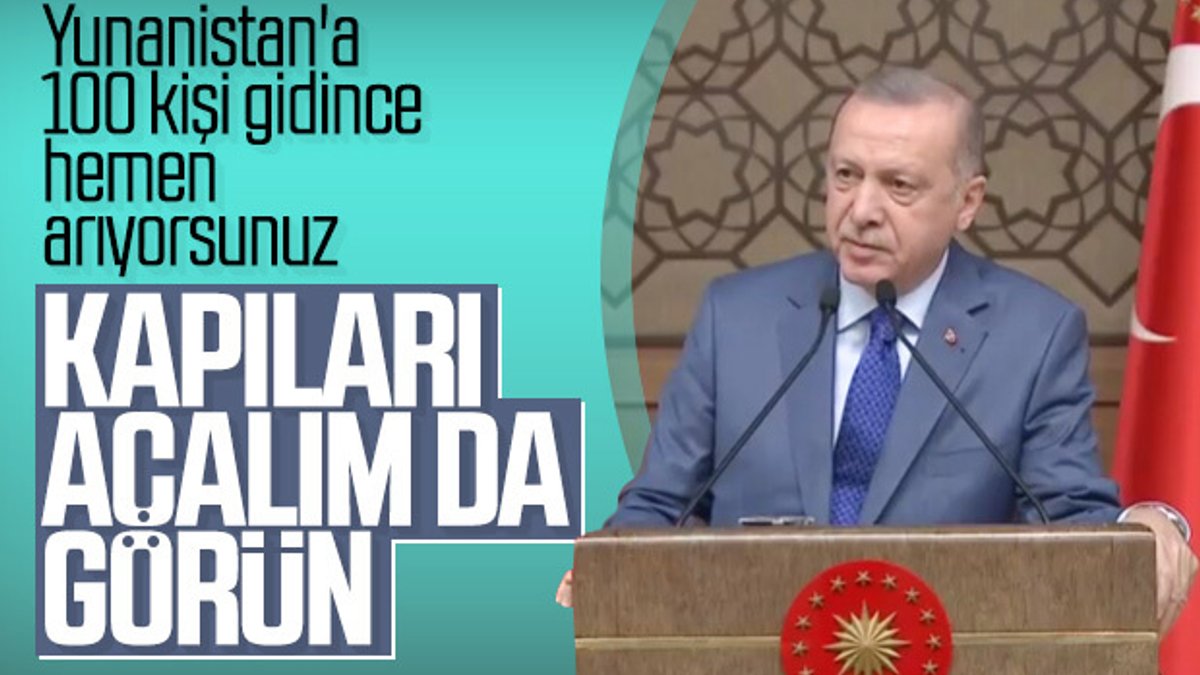 Erdoğan, AB'ye mülteci uyarısını yineledi