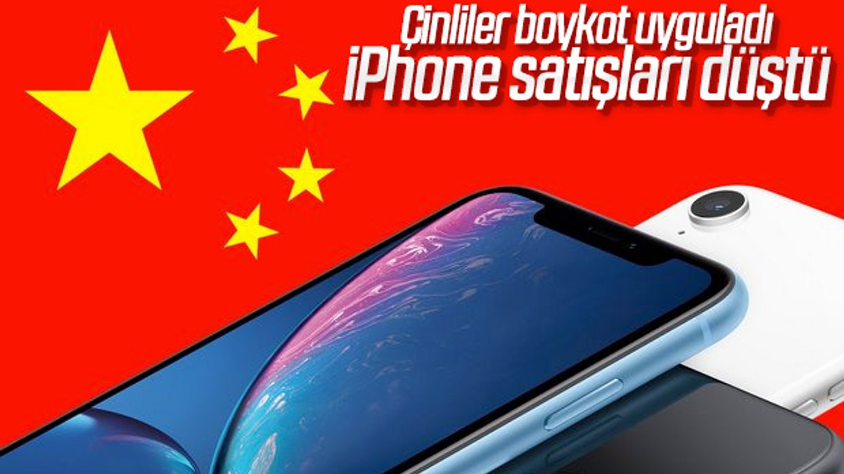 Çin'deki iPhone satışları yüzde 28 düştü