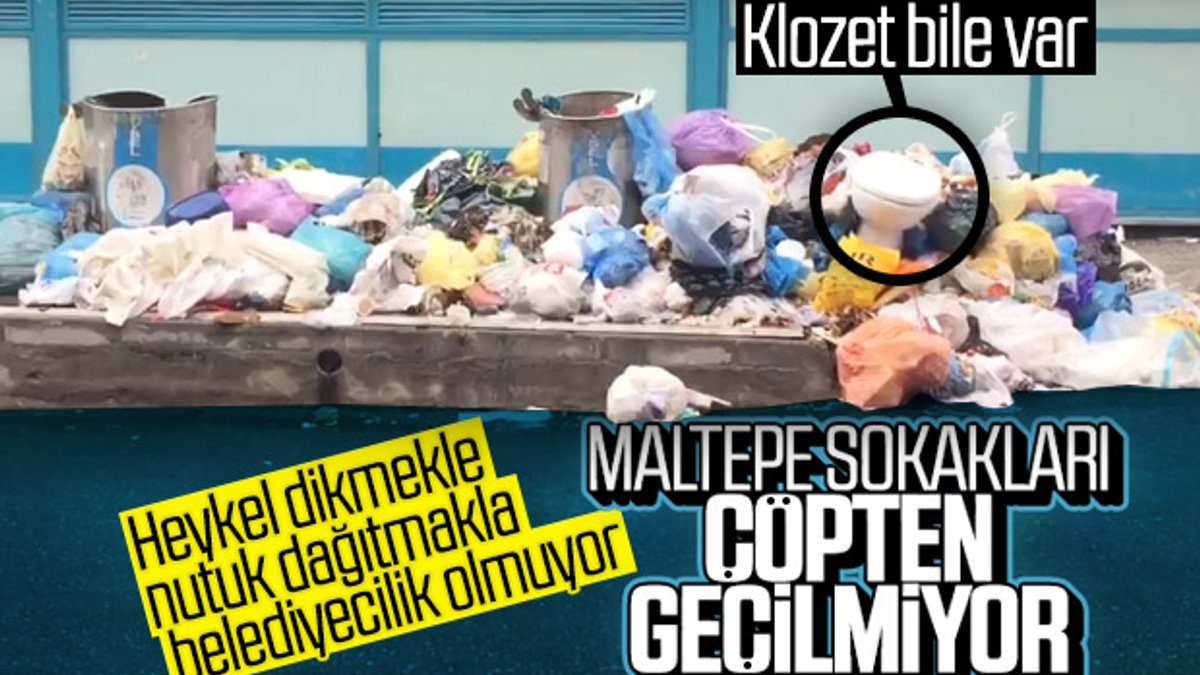 Maltepe'de çöp sorunu devam ediyor