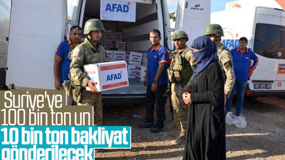 Türkiye'den Suriye'nin kuzeyine un ve bakliyat dağıtımı yapılacak