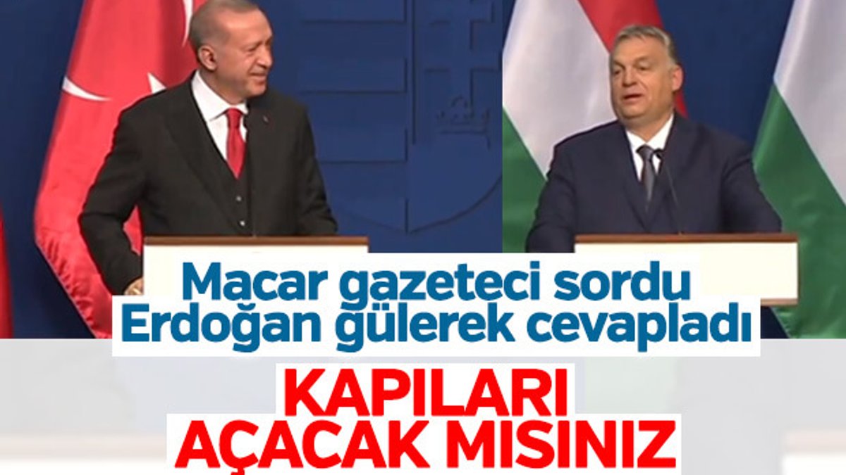 Macaristan'da Cumhurbaşkanı Erdoğan'a mülteciler soruldu