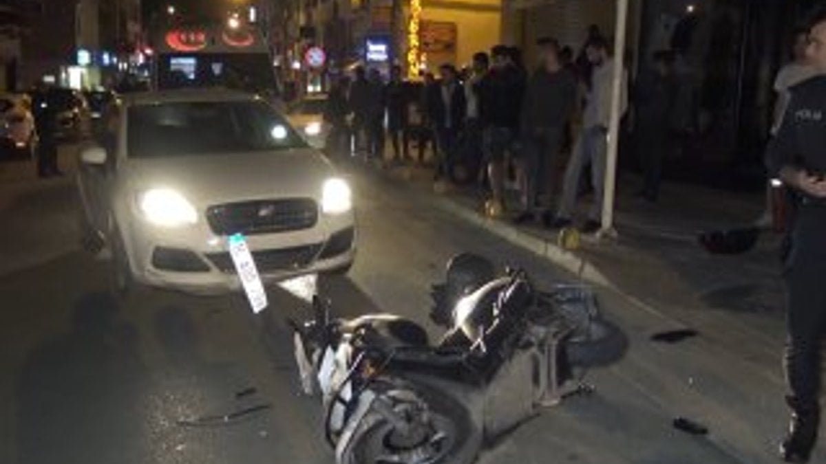 Bursa'da otomobil ile motosiklet çarpıştı