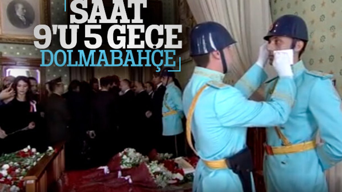 Dolmabahçe Sarayı'nda hüzünlü 10 Kasım töreni