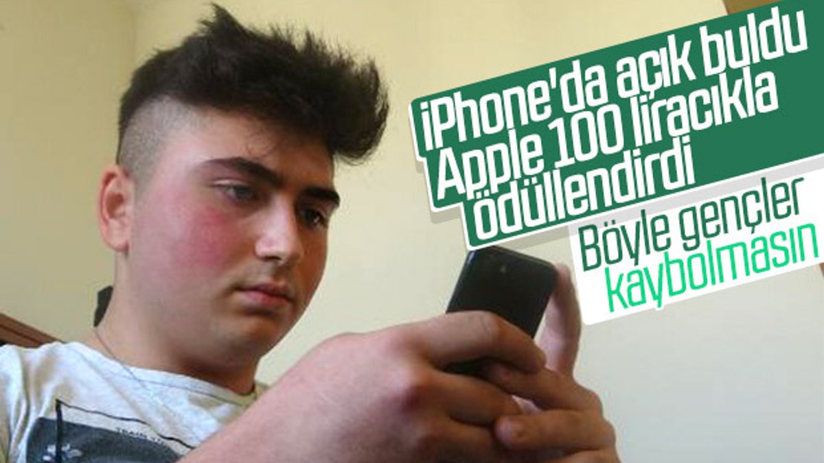 Bursalı genç iPhone'un yazılım açığını buldu