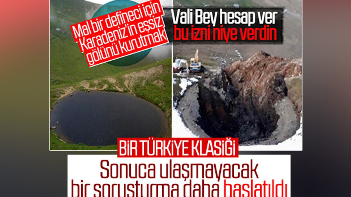 Gümüşhane'de Dipsiz Göl'ün skandalıyla ilgili soruşturma