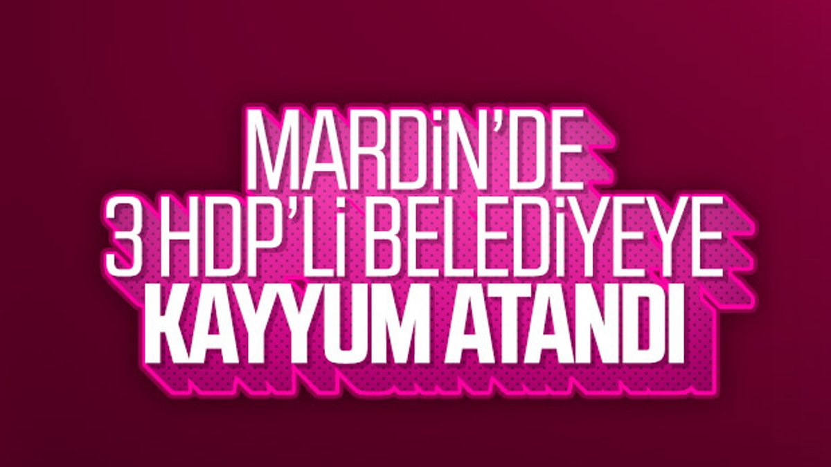 Mardin'de HDP'li 3 belediyeye kayyum atandı