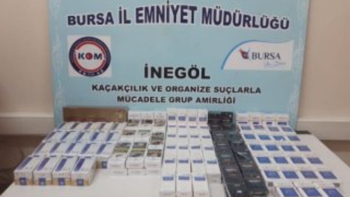 Bursa'da 25 adrese kaçak sigara ve tütün operasyonu