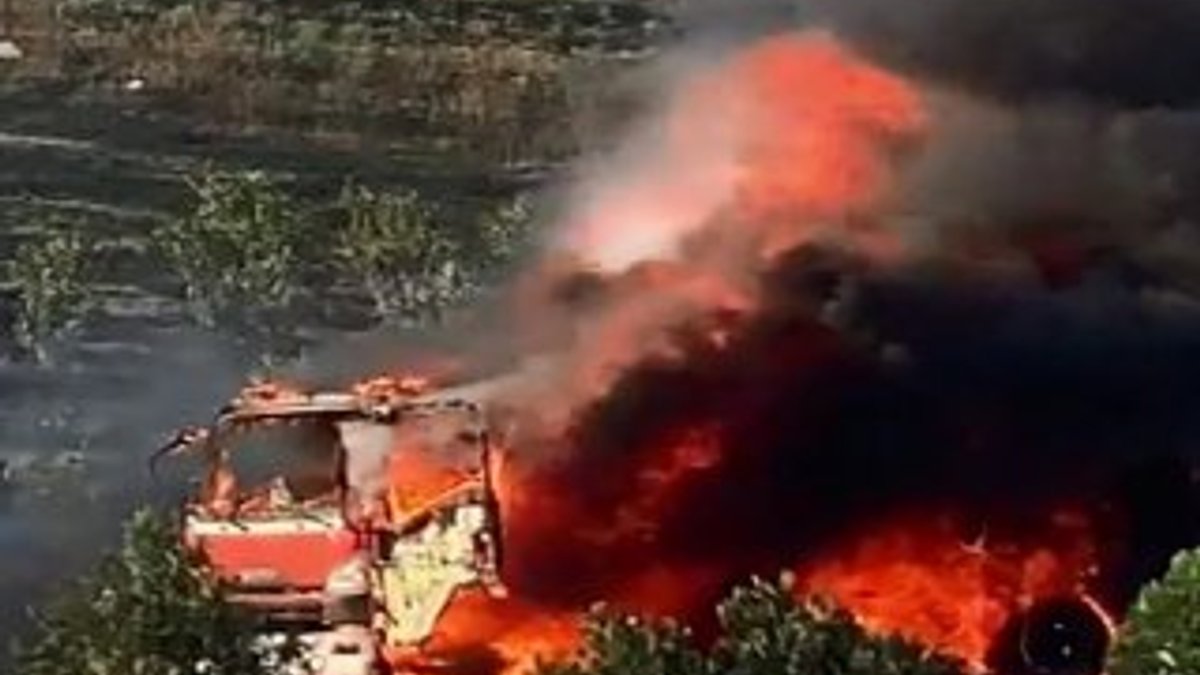Bursa'da benzin tankeri yandı