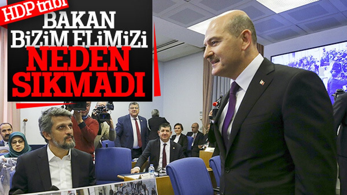 Süleyman Soylu, HDP'lilerin elini sıkmadı