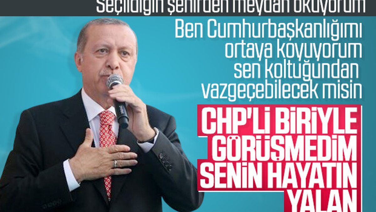Cumhurbaşkanı, CHP'liyle görüştüğü iddiaları hakkında konuştu