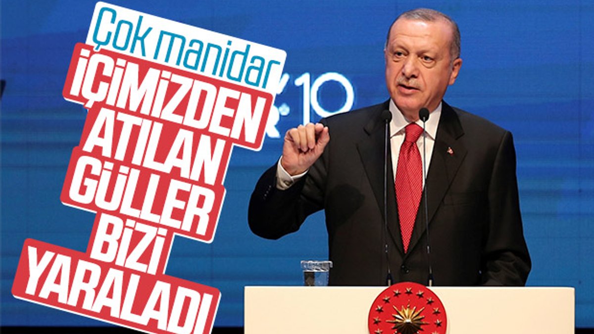 Erdoğan'dan 'içimizden atılan güller' çıkışı