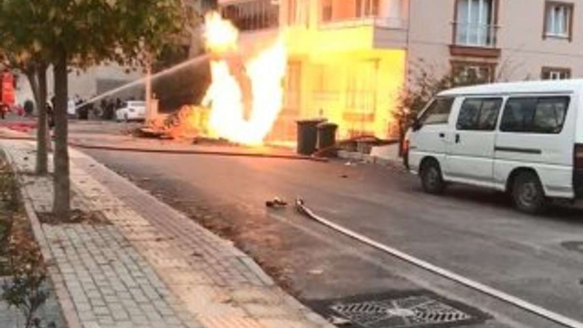Bursa'da doğalgaz boru hattında patlama