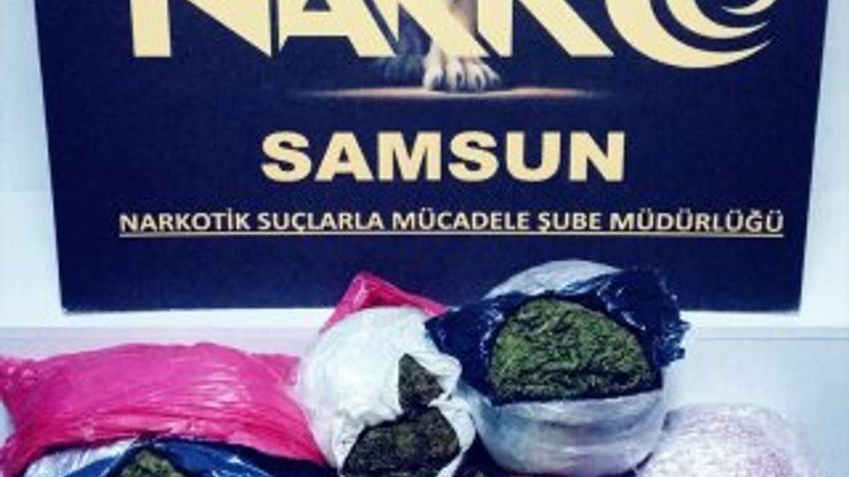 Samsun'da Gürcistan plakalı tırda 12 kilo esrar yakalandı