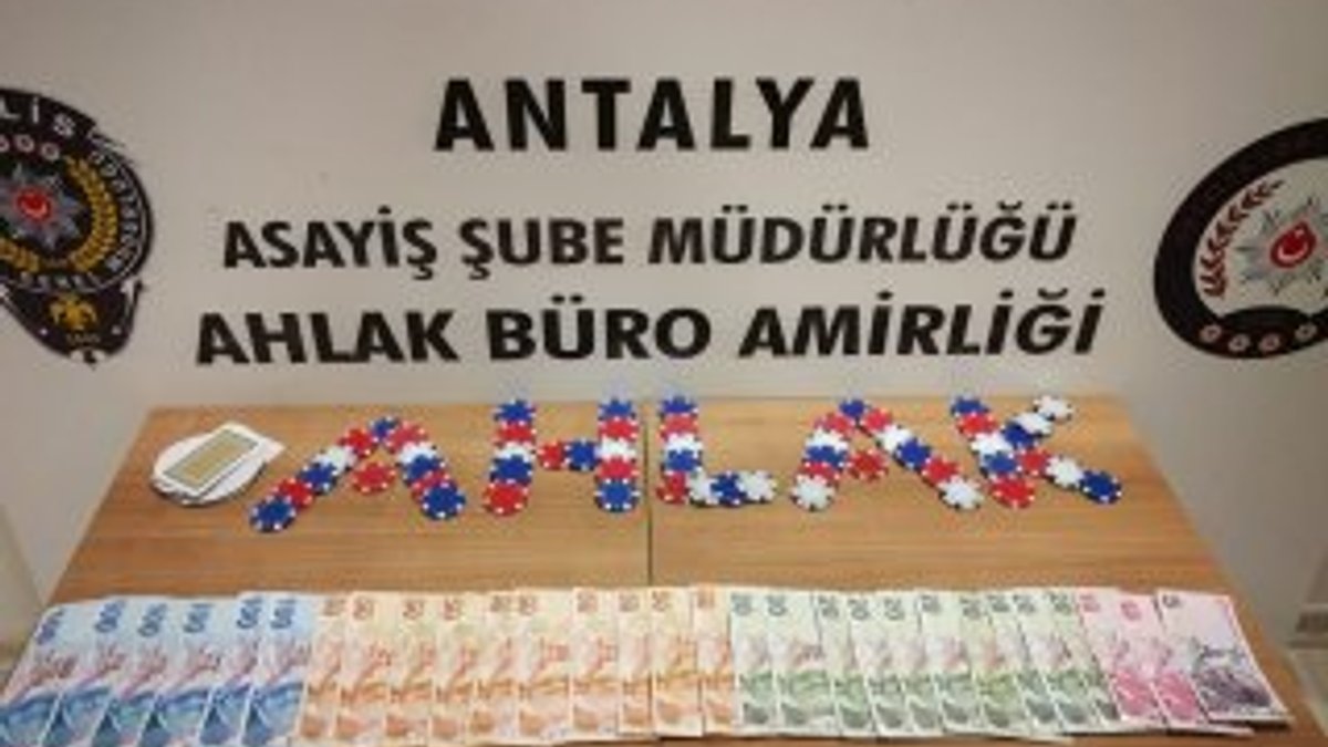 Antalya'daki kumar operasyonunda şüphelilere ceza yağdı