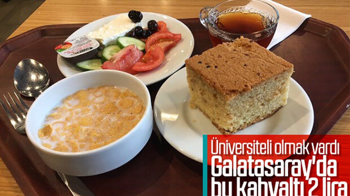 Galatasaray Üniversitesi'nin 2 liralık kahvaltısı
