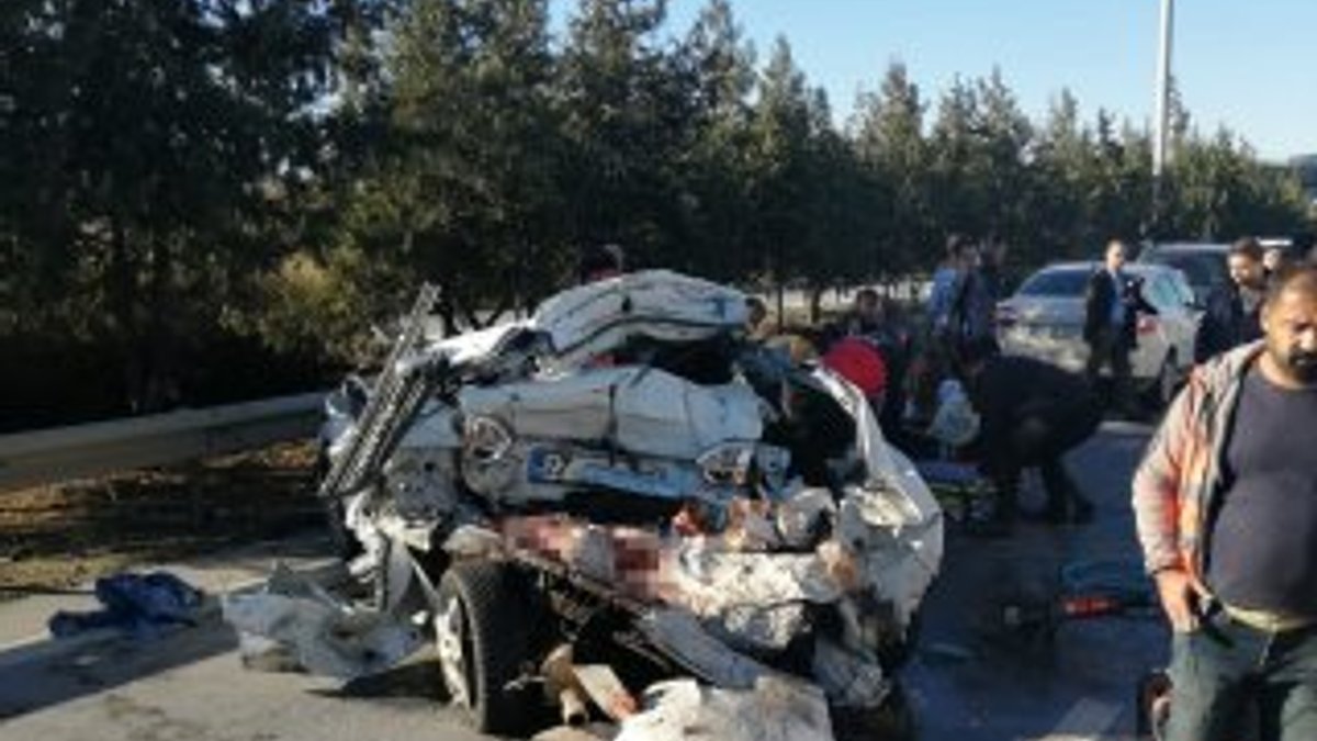 Mersin'de trafik kazası: 1 ölü 2 yaralı