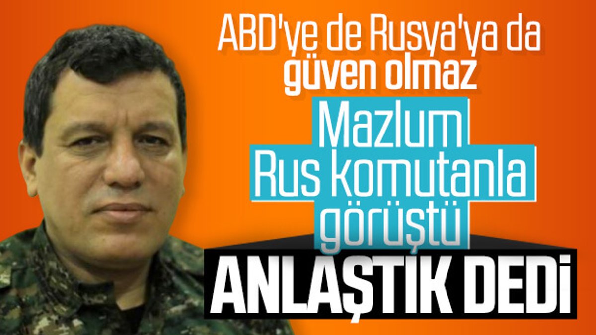 Terörist Mazlum Kobani, Rus komutanla görüştü