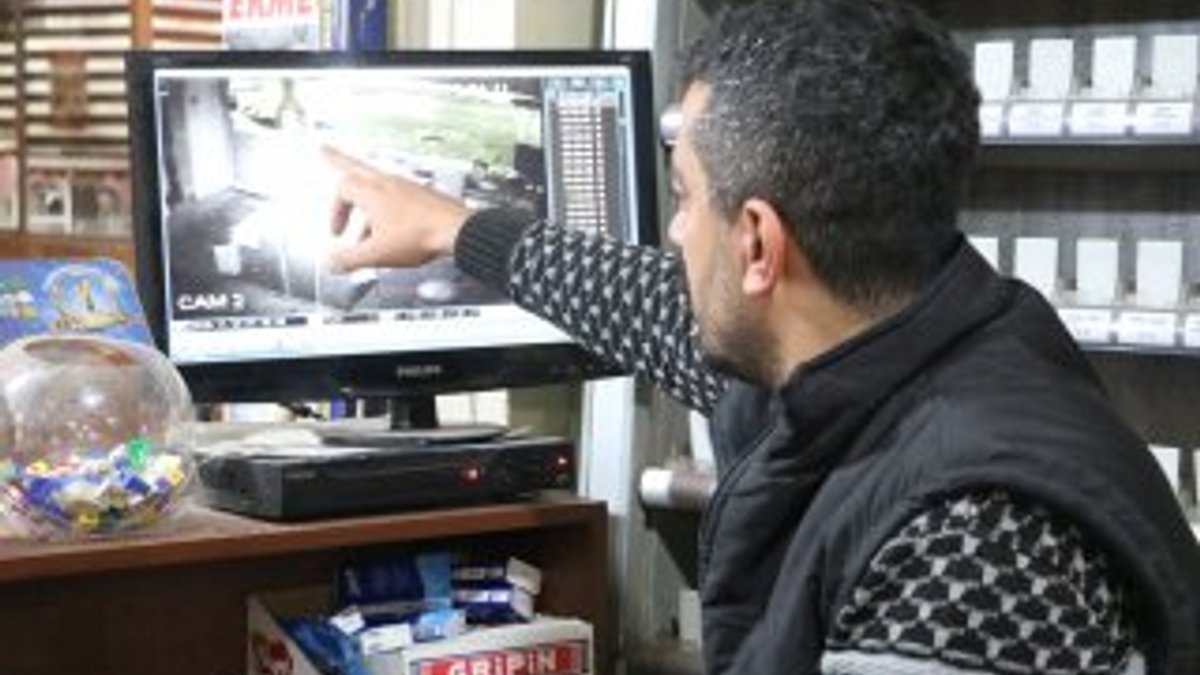 Siirt'te market hırsızları kameranın yönünü değiştirdi