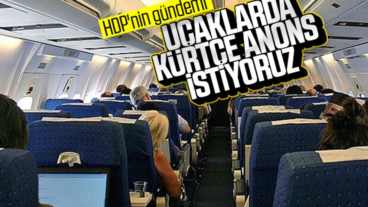 HDP'den uçaklarda Kürtçe anons teklifi