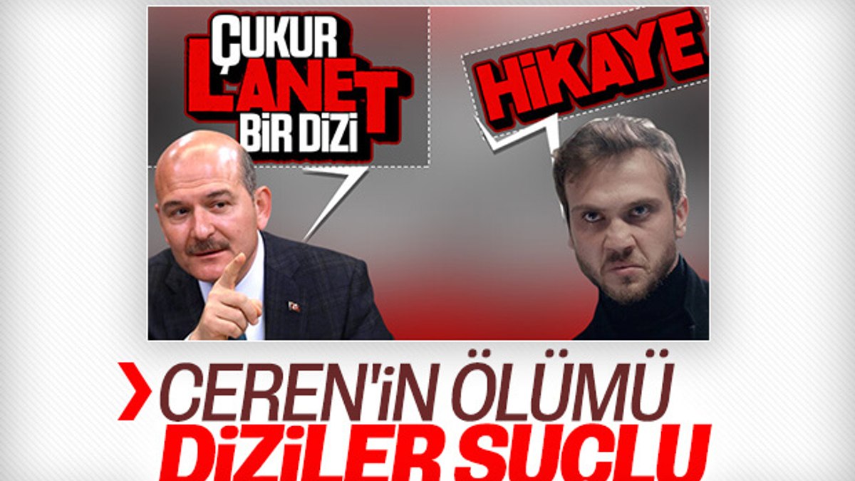 İçişleri Bakanı Soylu, bir kez daha dizilere yüklendi