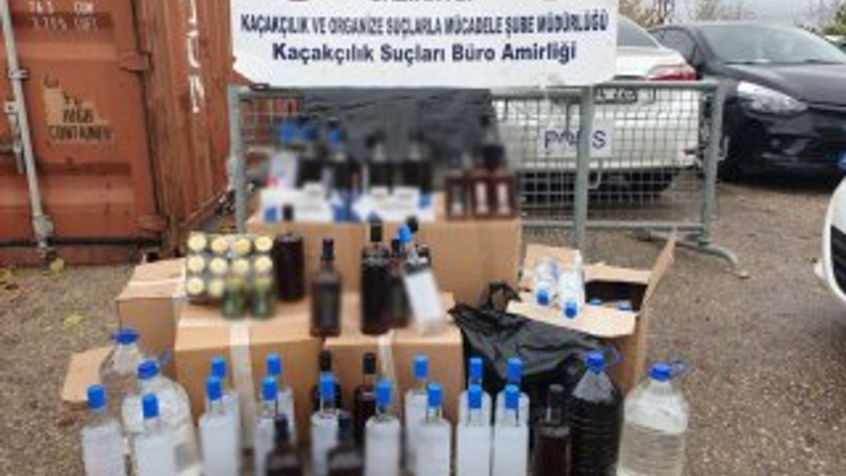 Gaziantep'te 27 litre sahte alkol ele geçirildi