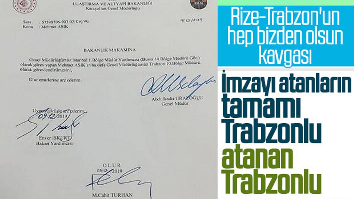 Rizelilerin tepki gösterdiği Trabzonlu kadrolaşması