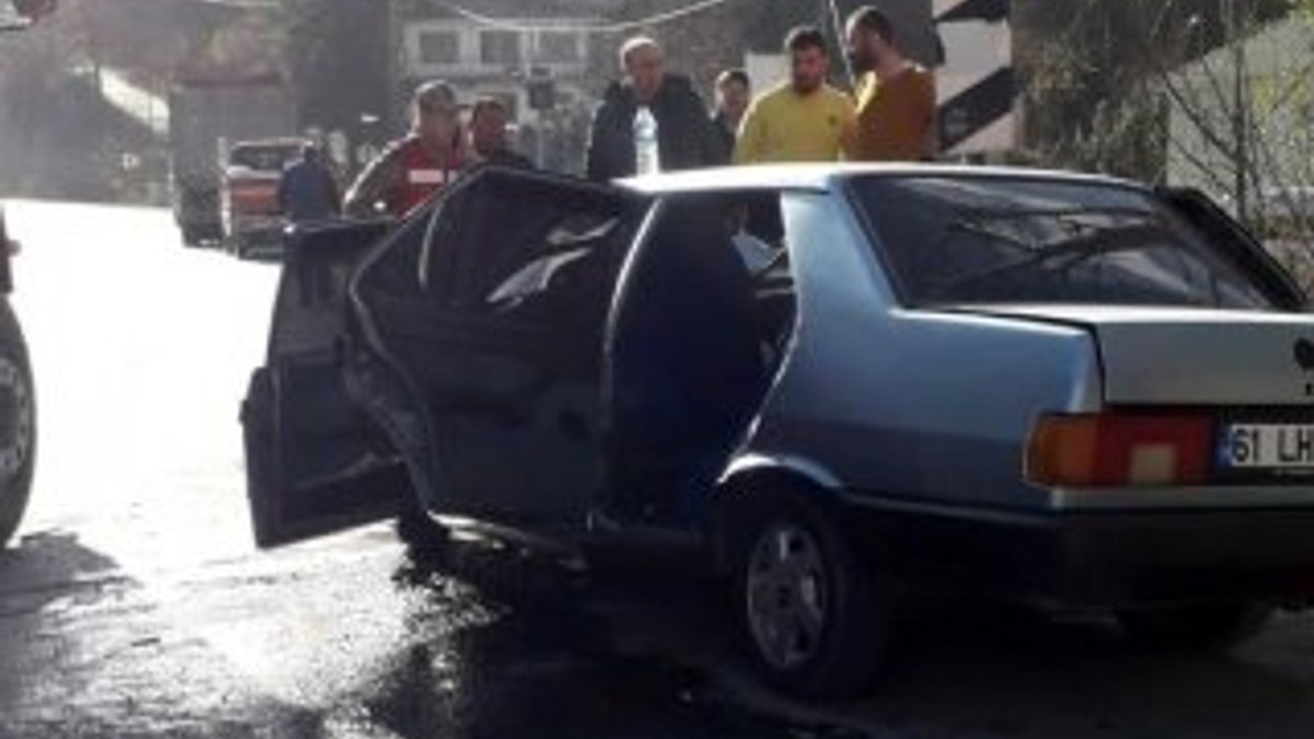 Trabzon'da trafik kazası: 1 ölü 2 yaralı