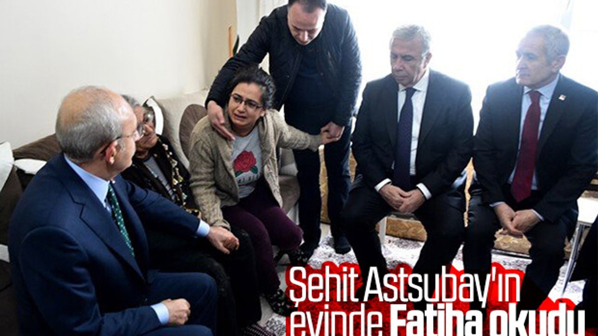 Kılıçdaroğlu şehit ailesini ziyarete gitti