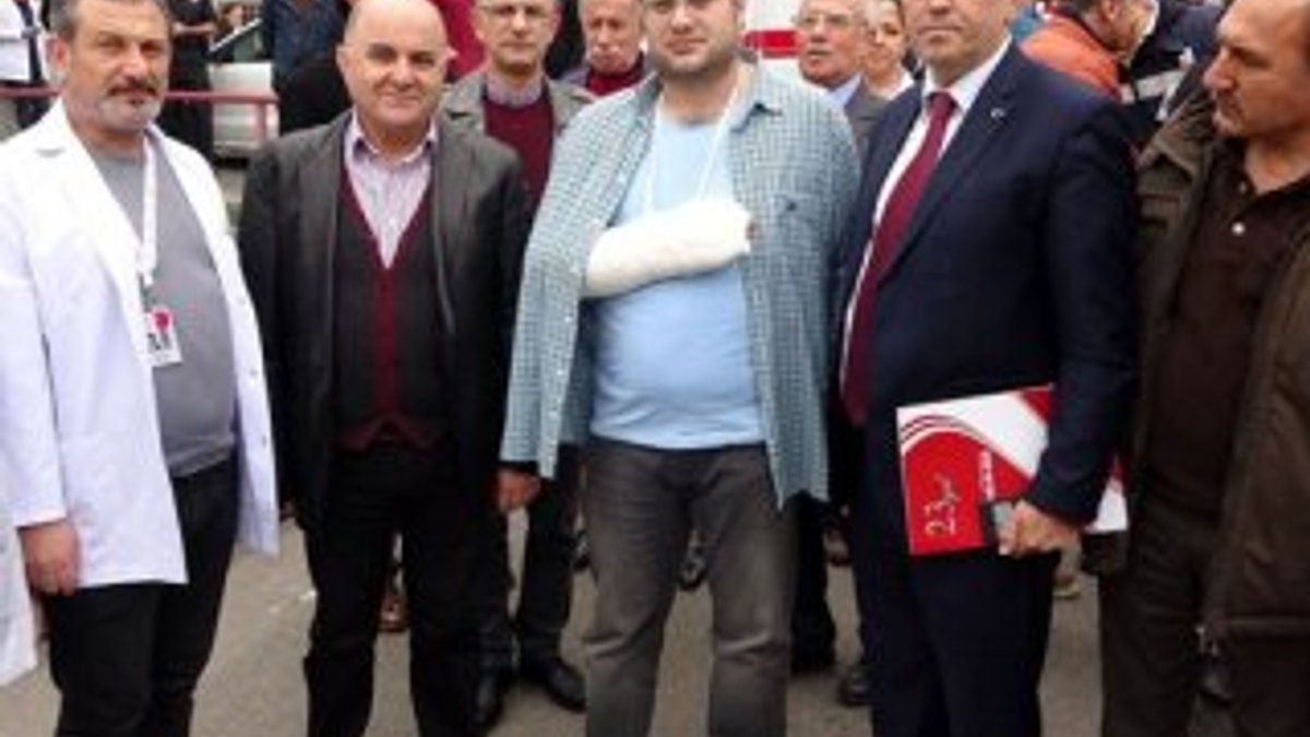 Trabzon'da sessizlik isteyen doktora saldırı