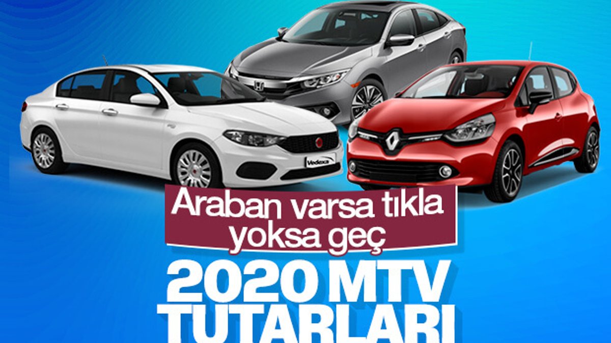 2020 yılı Motorlu Taşıtlar Vergisi tutarları