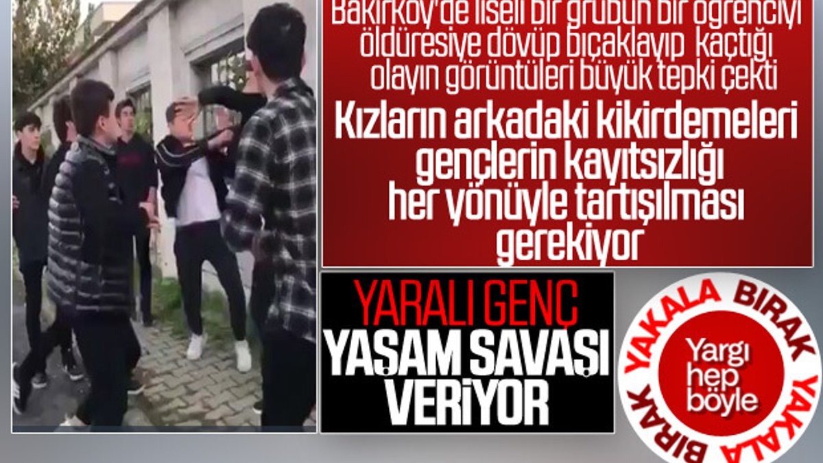 Bakırköy'de lise öğrencisini bıçaklayan kişi yeniden tutuklandı
